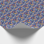 Tropisch vispatroon cadeaupapier (Hoek)