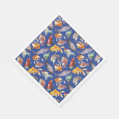 Tropisch vispatroon servet (Hoek)