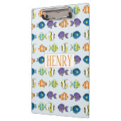 Tropisch vispatroonklembord klembord (Links)