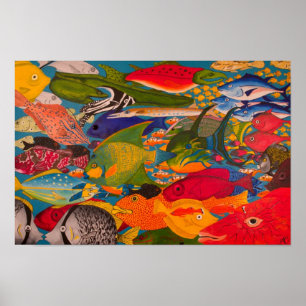 Tropisch visPoster Poster