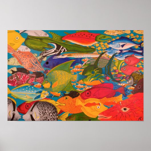 Tropisch visPoster Poster (Voorkant)