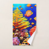 Tropisch visrif onderwater leven bad handdoek (Handdoek)