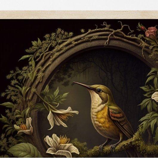 Tropisch  Vogel en Bloemen Perfect Poster