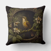 Tropisch Vogel- en Bloemkussen Kussen (Achterkant)