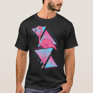 Tropisch vogelexotisch dier van 90's Vaporgolf roz T-shirt