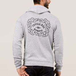 Tropisch vogelstempel  Cigar Brand Stamp Hoodie