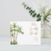 Tropisch voor ze het Vrijgezellenfeest van Aisle l Briefkaart (Staand voorkant)