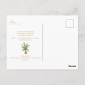 Tropisch voor ze het Vrijgezellenfeest van Aisle l Briefkaart (Achterkant)