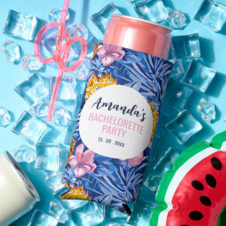Tropisch vrijgezellenfeest Ananas Patroon Seltzer Blikjeskoeler