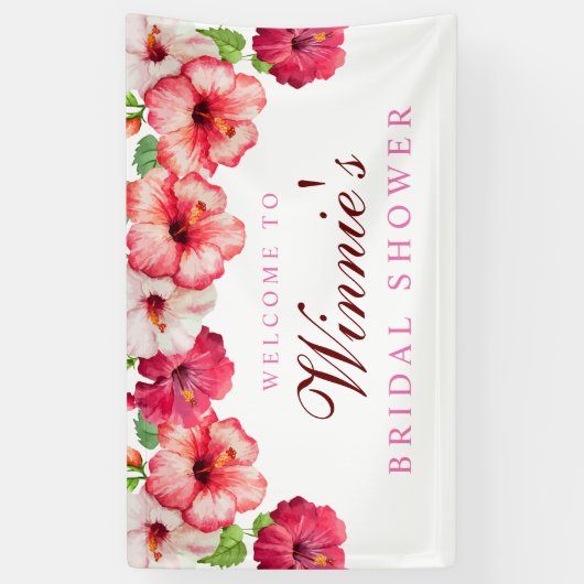 Tropisch Vrijgezellenfeest Banner (Verticaal)