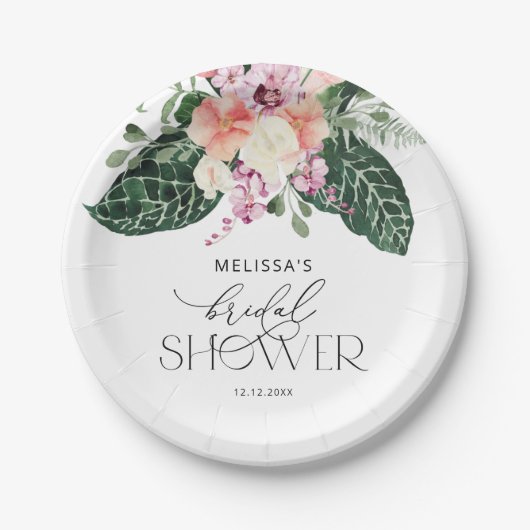 Tropisch Vrijgezellenfeest Bord (Voorkant)