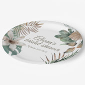 Tropisch Vrijgezellenfeest Bord | Oerwoud groen go (Gekanteld)