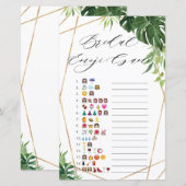 Tropisch Vrijgezellenfeest Emoji Game (Voorkant / Achterkant)