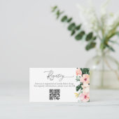 Tropisch Vrijgezellenfeest Gift Registry QR Kaart (Staand voorkant)