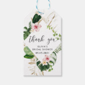 Tropisch vrijgezellenfeest-gunstlabel cadeaulabel (Voorkant)