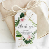 Tropisch vrijgezellenfeest-gunstlabel cadeaulabel