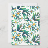 Tropisch Vrijgezellenfeest Hibiscus Floral Kaart (Achterkant)