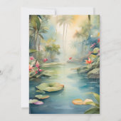 Tropisch Vrijgezellenfeest Kaart (Achterkant)