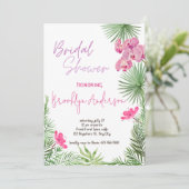 Tropisch Vrijgezellenfeest Kaart (Staand voorkant)