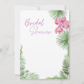 Tropisch Vrijgezellenfeest Kaart (Achterkant)