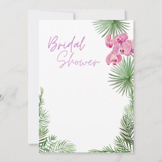 Tropisch Vrijgezellenfeest Kaart (Achterkant)