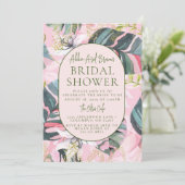 Tropisch Vrijgezellenfeest Kaart (Staand voorkant)