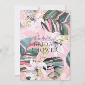 Tropisch Vrijgezellenfeest Kaart (Achterkant)