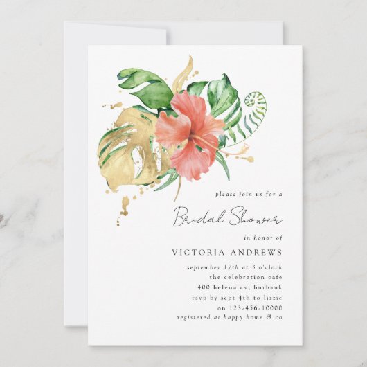 Tropisch Vrijgezellenfeest Kaart (Voorkant)