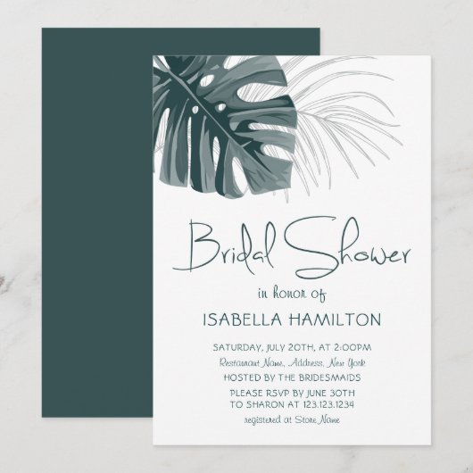 Tropisch Vrijgezellenfeest Kaart (Voorkant / Achterkant)