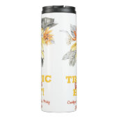 Tropisch vrijgezellenfeest met bananenbladeren als thermosbeker (Achterkant)