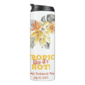 Tropisch vrijgezellenfeest met bananenbladeren als thermosbeker (Geroteerd rechts)