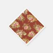 Tropisch Vrijgezellenfeest met bloemen Servet (Hoek)