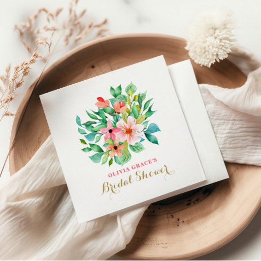 Tropisch vrijgezellenfeest op het strand servet