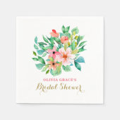 Tropisch vrijgezellenfeest op het strand servet (Voorkant)