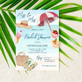 tropisch vrijgezellenfeest op het zomerstrand kaart