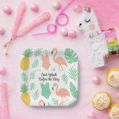 Tropisch vrijgezellenfeest papieren bord (Feest)