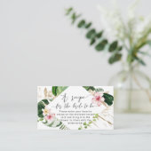 Tropisch vrijgezellenfeest recept informatiekaartje (Staand voorkant)