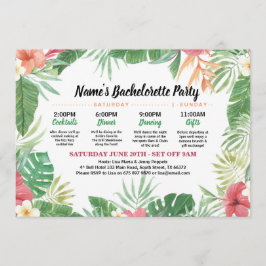 Tropisch Vrijgezellenfeest rondleiding Aloha Invit Kaart