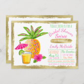Tropisch Vrijgezellenfeest Soiree Kaart (Voorkant / Achterkant)