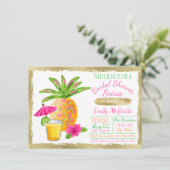 Tropisch Vrijgezellenfeest Soiree Kaart (Staand voorkant)