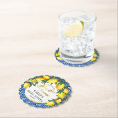 Tropisch Vrijgezellenfeest van de Lemons Main Sque Kartonnen Onderzetters (Insitu)