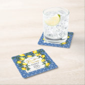 Tropisch Vrijgezellenfeest van de Lemons Main Sque Kartonnen Onderzetters (Insitu)