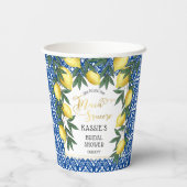 Tropisch Vrijgezellenfeest van de Lemons Main Sque Papieren Bekers (Achterkant)