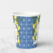Tropisch Vrijgezellenfeest van de Lemons Main Sque Papieren Bekers (Rechts)