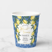 Tropisch Vrijgezellenfeest van de Lemons Main Sque Papieren Bekers (Voorkant)