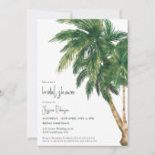 Tropisch vrijgezellenfeest van het greenery script kaart (Voorkant)