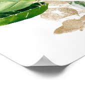 Tropisch vrijgezellenfeest — welkomstteken poster (Hoek)