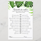 Tropisch Vrijgezellenfeest zou ze liever groen mak (Voorkant)