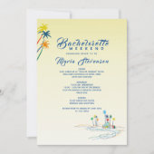 Tropisch vrijgezellenweekend kaart (Voorkant)