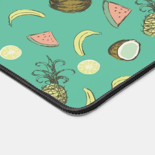 Tropisch vruchtendatroon bureaumat (Hoek)